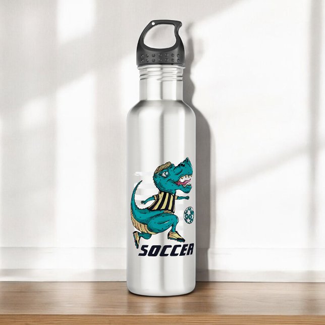 T-Rex Soccer Player Sports 710 Ml Water Bottle (Creator Uploaded)