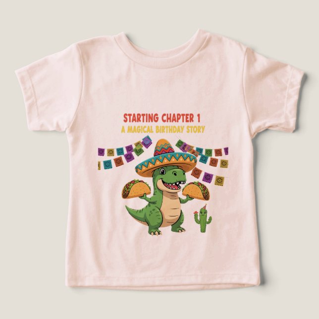 T-Rex Taco Fiesta 1st Birthday | Starting Chapter  (Design Front)