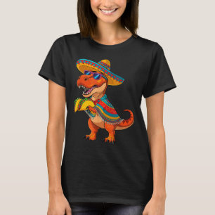 T-rex taco fiesta cinco de mayo dino in sombrero T-Shirt