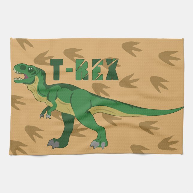 T-Rex Tea Towel (Horizontal)