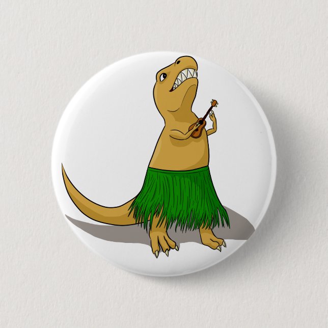 T-Rex Ukulele Button (Front)