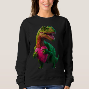 T Rex Valentine's Day Kids Men Cute Boys Love Dino Sweatshirt