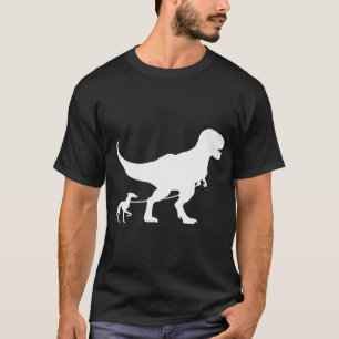 T-Rex Walking a Dog Funny Italian Greyhound Dad T-Shirt