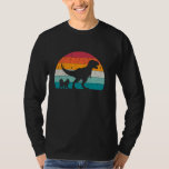 T-Rex Walking a Dog Funny Pomsky Lovers Dog Dad T-Shirt<br><div class="desc">T-Rex Walking a Dog Funny Pomsky Lovers Dog Dad</div>