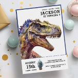 T-Rex Watercolor Dinosaur Kids Birthday Party Invitation<br><div class="desc">T-Rex Watercolor Dinosaur Kids Birthday Party Invitation</div>