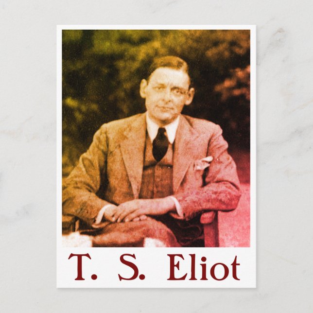 T. S. Eliot Postcard (Front)