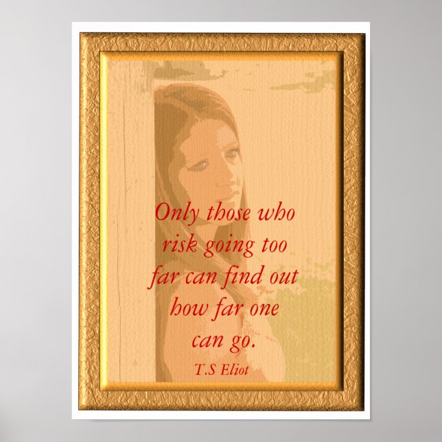 T.S Eliot _ Poster quote (Front)