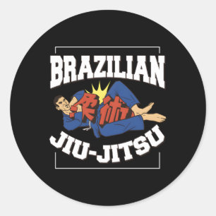 T Says Brazilian Jiu-Jitsu Classic Round Sticker