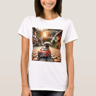T-Schirt mit Mops im Mini Morris T-Shirt