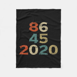 T Shirt 86 45 2020 Funny Anti-trump Biden Harris Fleece Blanket