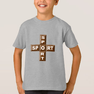 T-shirt acier  SPORT  CHOCOLAT