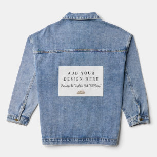 T-Shirt   Add Your Own Design Denim Jacket
