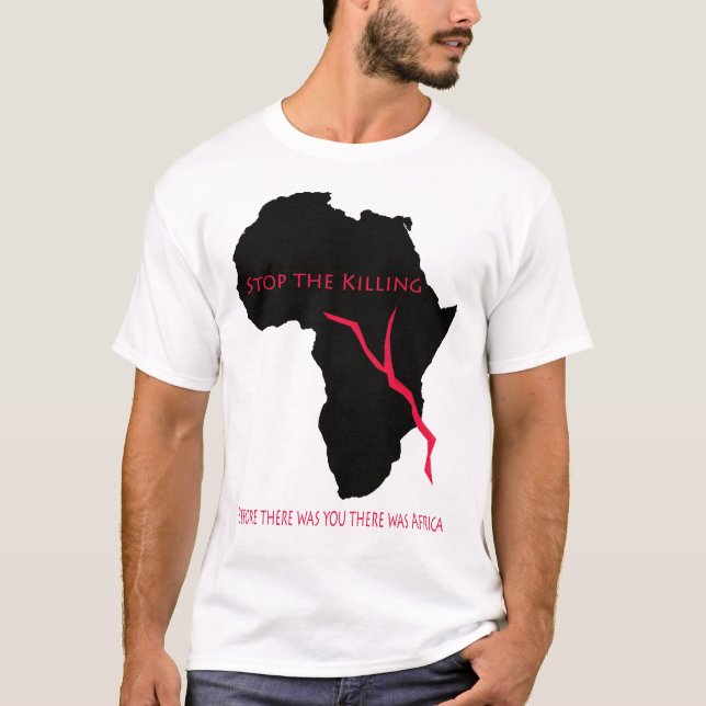 T-Shirt  Africa Map- Blood (Front)