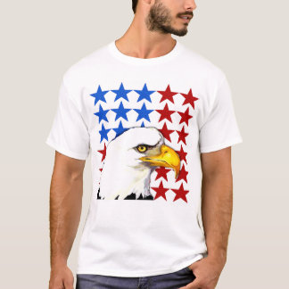 T-shirt - American Bald Eagle Stars