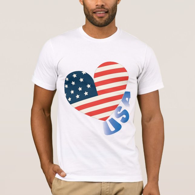 T-shirt American Flag Colors, USA Pride (Front)