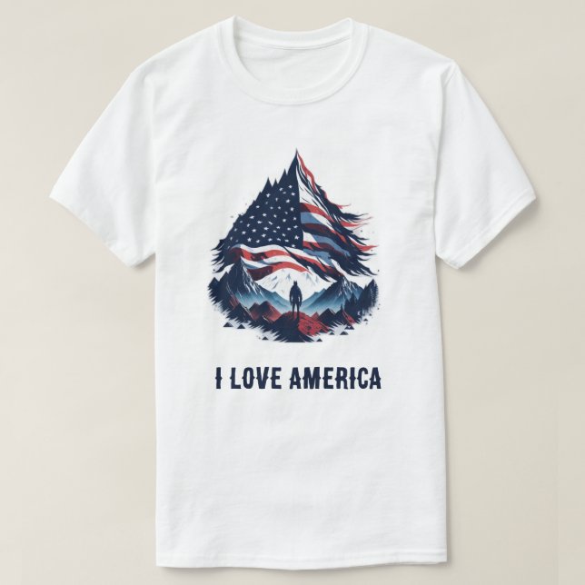 t-shirt american soldier wallpaper american flag (Design Front)