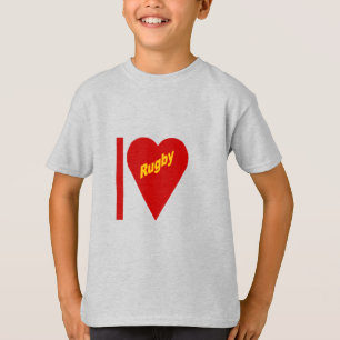 T-shirt Ashes Kids I LOVE RUGBY