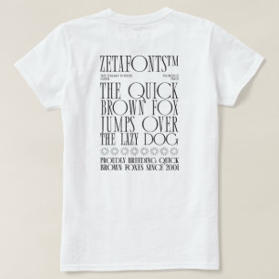 T-Shirt (B) - Zetafonts Pangram