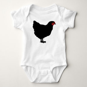T-Shirt BABY JERSEY BODYSUIT ROOSTER & A KISS