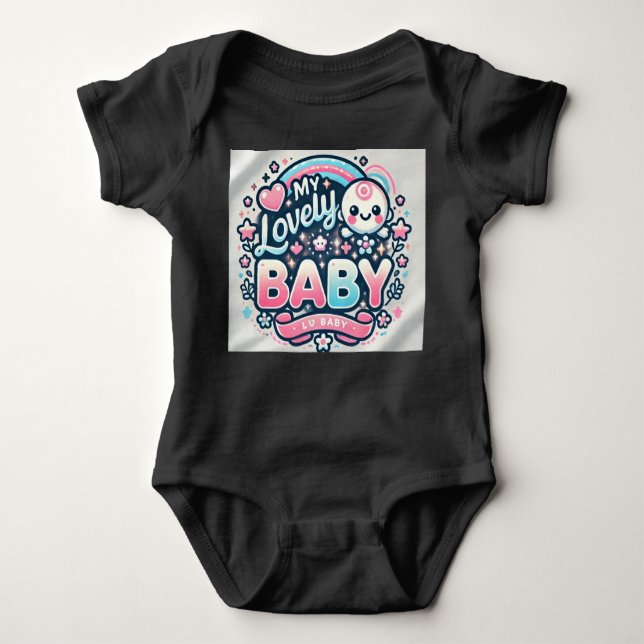 T-Shirt  babysuits babyclothes attractive  Baby Bodysuit (Front)