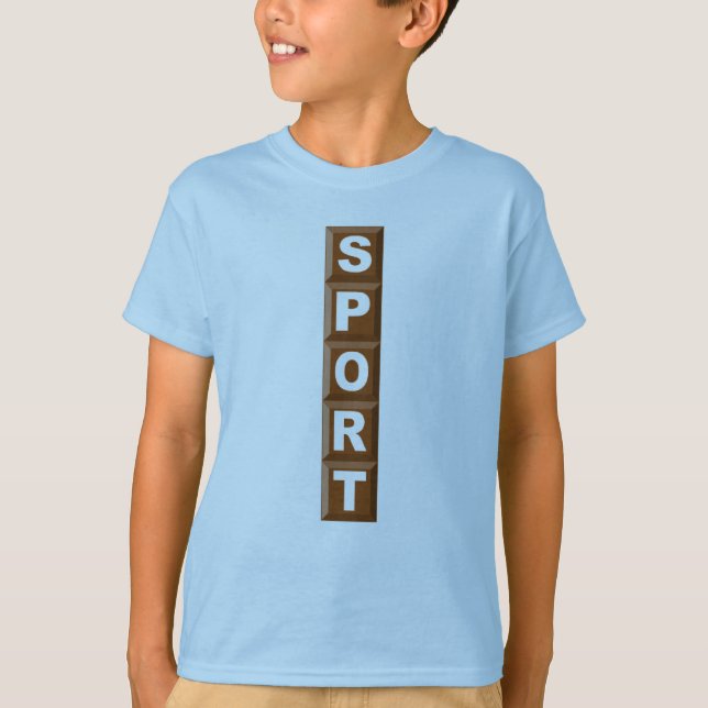 T-SHIRT BASIC BLUE CHOCOLAT SPORT (Front)