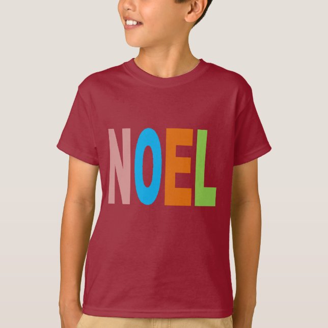T-shirt basique marron Design NOEL (Front)