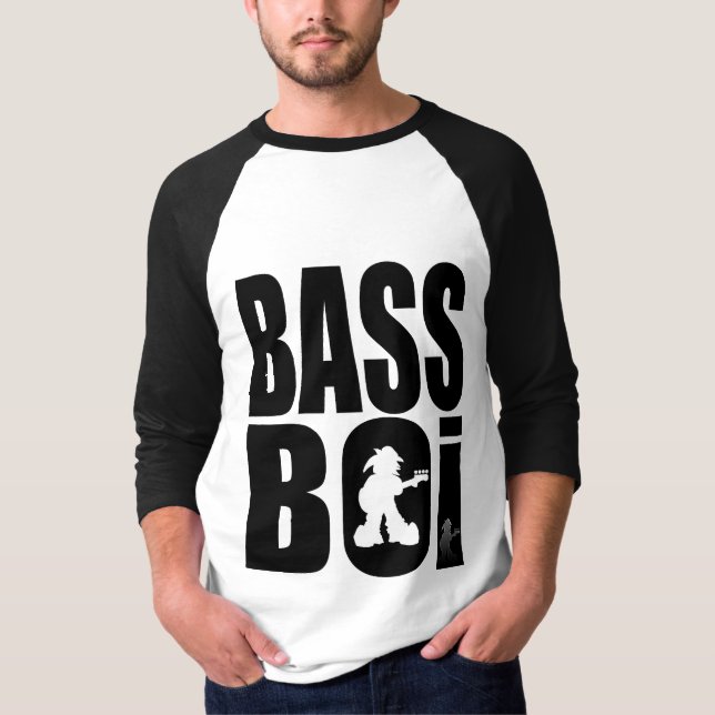 T-Shirt "Bass Boi - How Low Can You Go?" - by Kev  (Front)