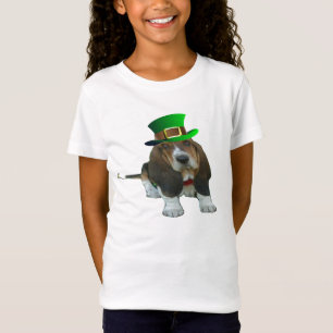 T-Shirt Basset Hound Happy St. Patrick's