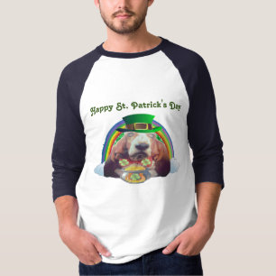 T-Shirt Basset Hound Happy St. Patrick's Day