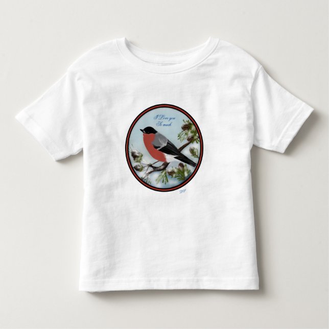 T-shirt beautiful bird digital drawing (Front)