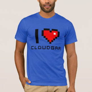 T-shirt Bella Canvas I love CLOUDGAR