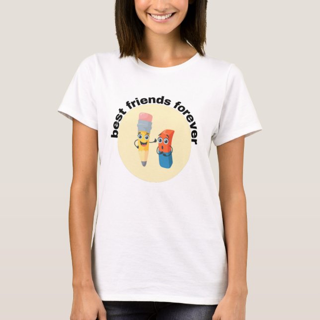 T-Shirt  best friends forever |funny (Front)