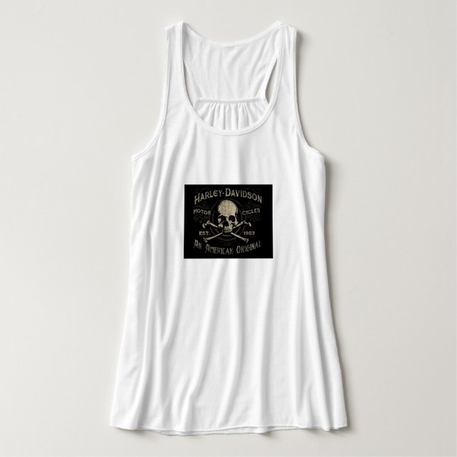 T-Shirt - Black and White Singlet (Design Front)