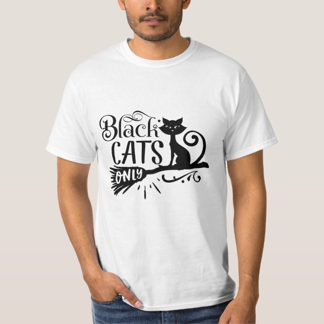 T-SHIRT Black cats only (Front)