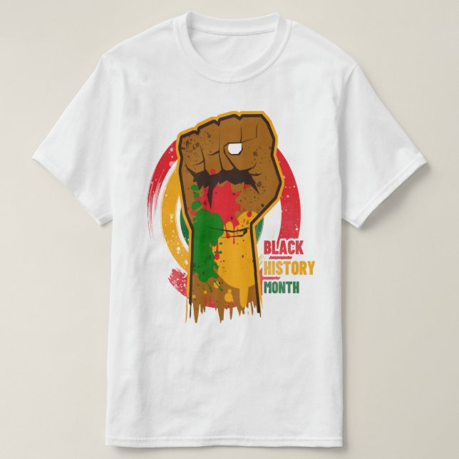 t-shirt black history month  (Design Front)