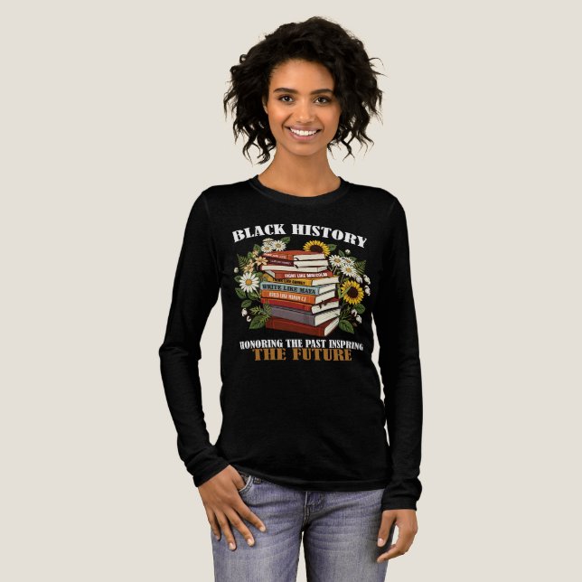T-Shirt-Black History Month 100  Years Tri-Blend Shirt (Full Front)