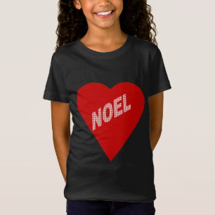 T-shirt black jersey fine LOVE NOEL