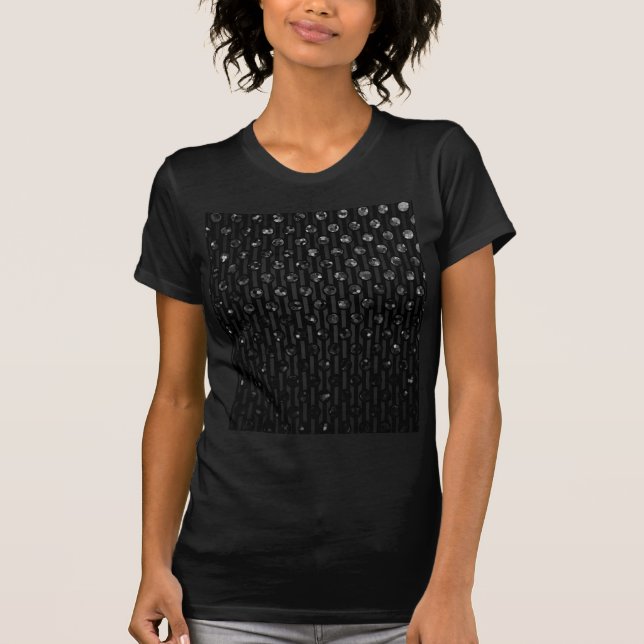 T-Shirt Black Sparkley Jewels (Front)