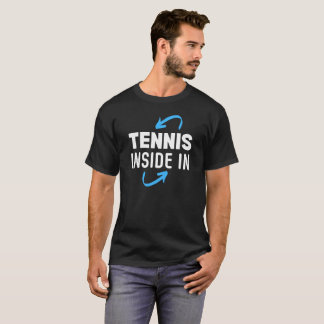T-Shirt Black Tennis Inside Out