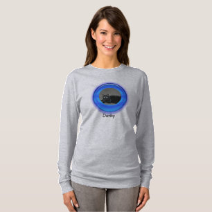 T-Shirt - Blue Three Dimensional Round Frame