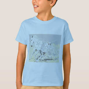 T-Shirt Boys White Stallion