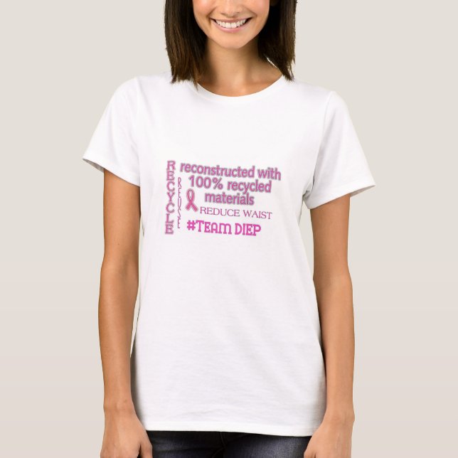 T-Shirt Breast Cancer Support DIEP (Front)