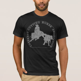 T-Shirt Cabernet CHA American Noir Logo Gris