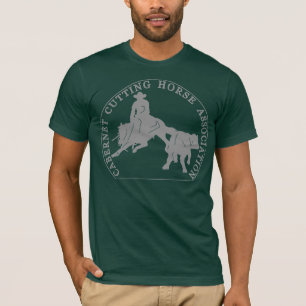 T-Shirt Cabernet CHA American Vert Logo Gris