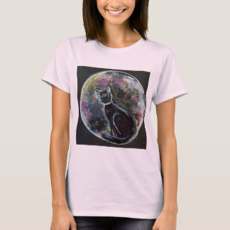 T-Shirt Cat in the Moon