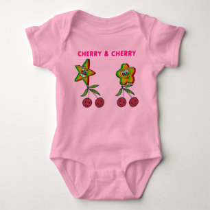T-Shirt Cherry & Cherry  Baby Bodysuit