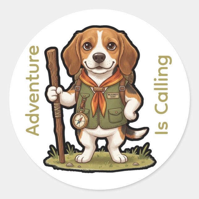 T-Shirt Classic Round Sticker (Front)