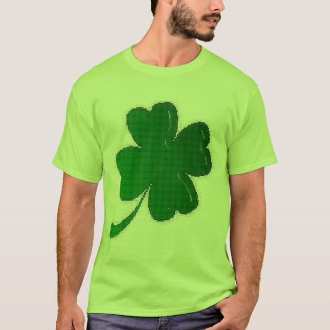 T-shirt - Clover Mosaic Tile Design (Front)