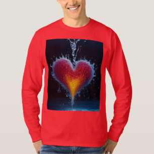 T-Shirt"Crimson Cascade: Dynamic Dilution in Red" T-Shirt