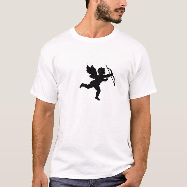 T-Shirt Cupid Plain Black (Front)